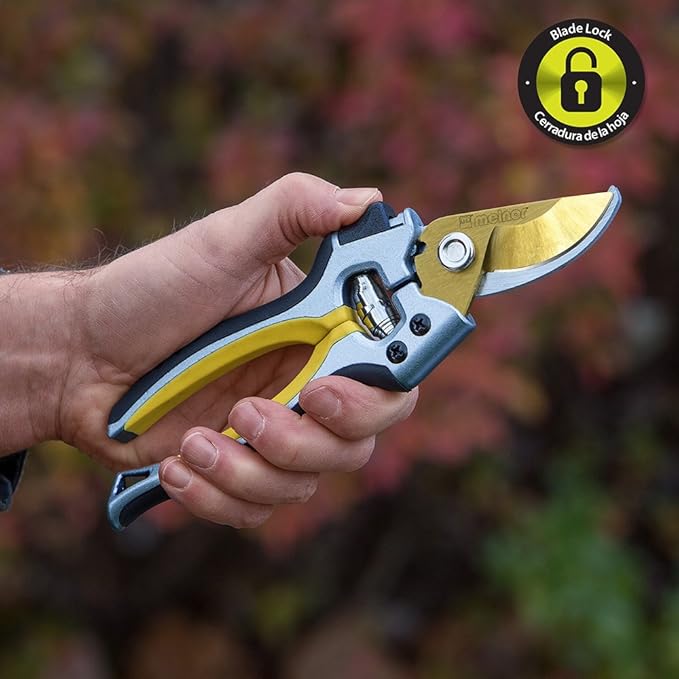 Melnor Pro Lopper & Pruner Value Pack - Forged Steel Blades - Includes 28”-37” Telescoping Bypass Loppers and 8.5” Professional Bypass Pruners
