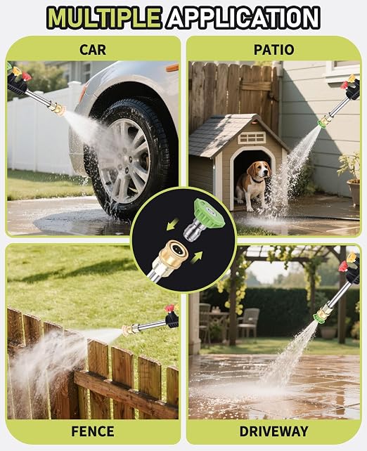 Electric Pressure Washer, 1700 PSI with 23FT Cord, 4 Quick Nozzles, Foam Cannon Electric Power Washers for Car, Garden, Patio, Driveways