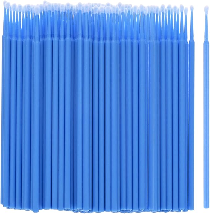 M METERXITY 200-Pack Pollinator Brush, 0.1inch/2.5mm Plastic Vegetable Pollinator Pen Manual Pollination Tool for Gardening/Greenhouse/Hydroponic Plants/Flower [Dark Blue]