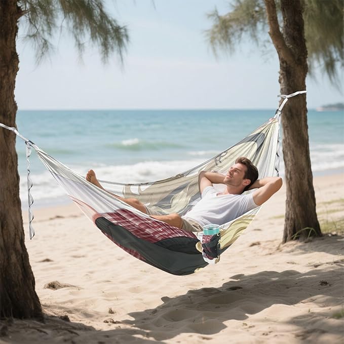 Anime School Girl Outdoor Hammock with Tree Straps Backyard Hammock for Outside Patio Backyard Poolside