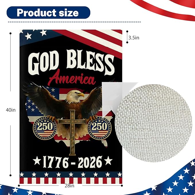 250 Years America Garden Flag B029-A2