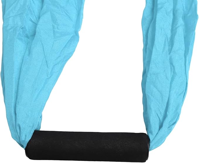Aerial Yoga Swing Set, Polyester Cotton Yoga Hammock Set, Adjustable Improve Flexibility Yoga Hammock for Physical Exercise (Lake Blue)