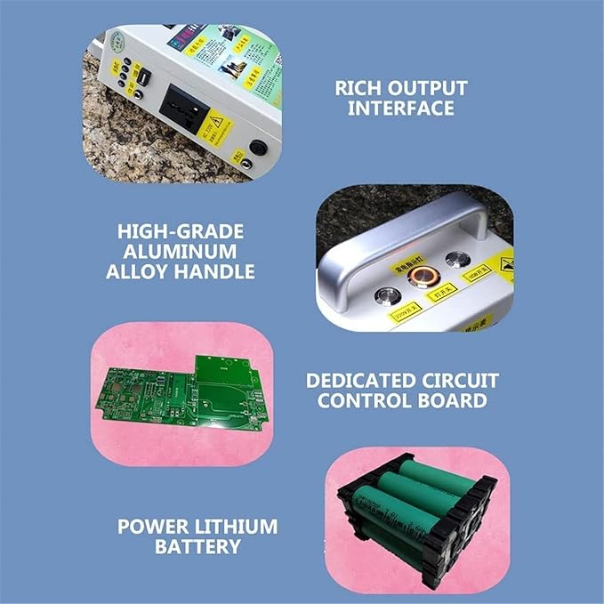 Outdoor Generator Portable Hand Crank Generator,150w 110v 220v 15000mah Small Hand Crank Generator,Used for Mountaineering,Travel,Hiking,Camping,Emergency,Power Outage,110V