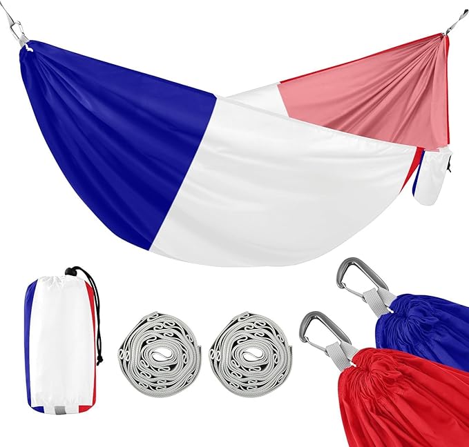 Flag of The French Southern and Antarctic Lands Hammocks with Portabl Carry Bag Backyard Hammock for Indoor Outdoor Patio