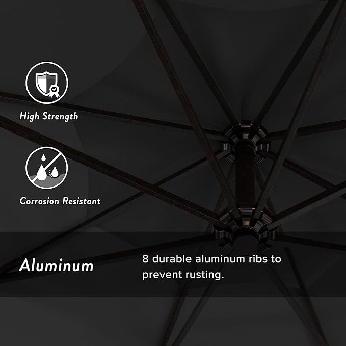 California Umbrella 9-Foot Offset Cantilever Patio Umbrella Infinite Tilt