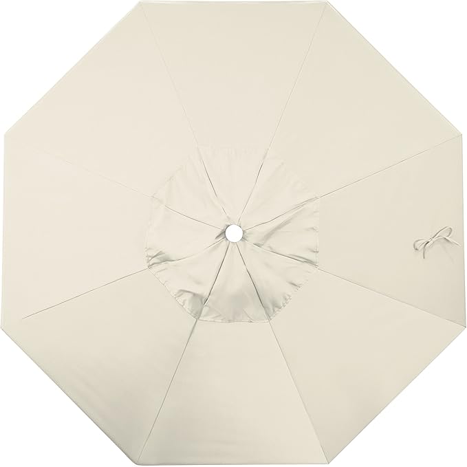 California Umbrella Replacement Canopy Cover in Pacifica Beige Umbrella, 7.5' Round
