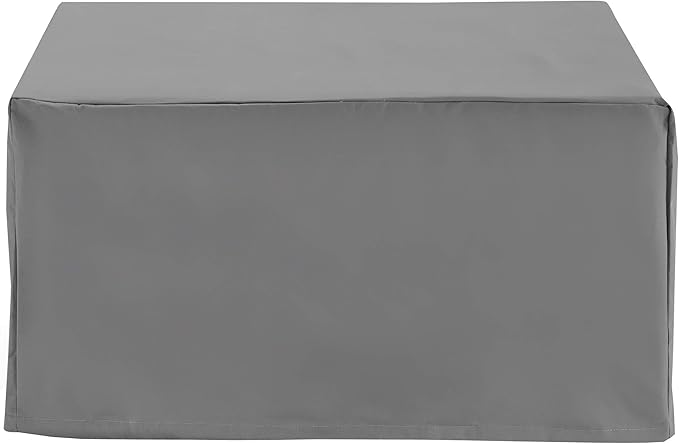 Crosley Furniture Patio Furniture Covers, Waterproof Square Ottoman and Outdoor Table Cover, Gray