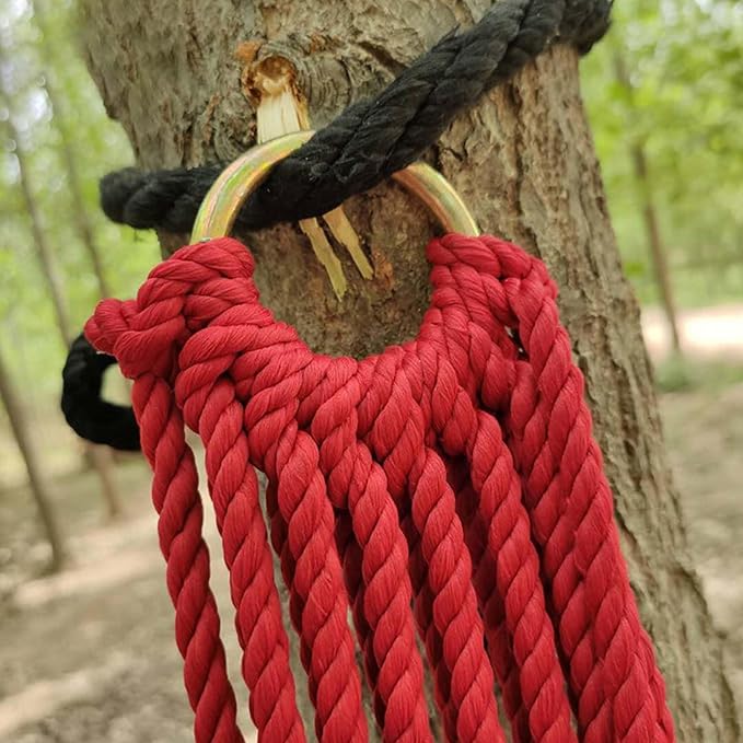 BNEI Outdoor Hammock, Rope net Hammock, Breathable, max. Load 100kg, 110 * 210 cm, Includes Cable, Hooks and Storage Bag