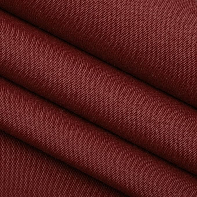 RSH DECOR: Sunbrella Tufted Wicker U-Shape Cushions Set of 2 | 19” x 19” | Water and Fade-Resistant Performance Fabric | Outdoor Seat Cushions for Patio Furniture | Canvas Burgundy