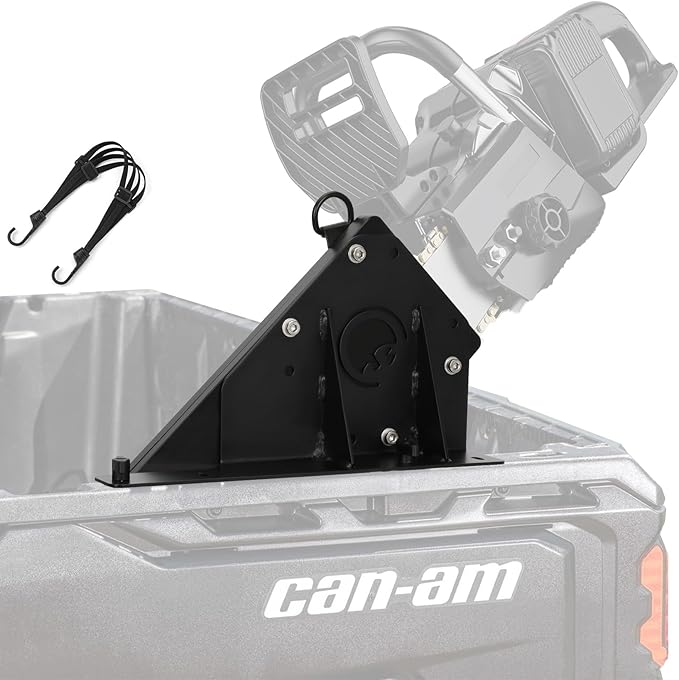 Can-Am Defender Chainsaw Mount for Can-Am Defender and Commander Models, UTV Chainsaw Mount, Includes Wrench, Easy to Install, Made of Sturdy Material, with Straps