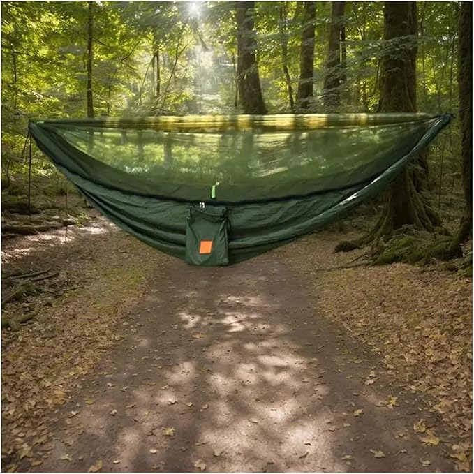 Hammocks, Portable Hammock Outdoor Camp Hammock with Net Leisure Equipment with Fly Protection for Colleagues Family Friends,for Outside