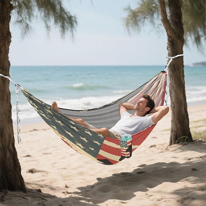 National Vietnam War Veterans Day Outdoor Hammock with Tree Straps Tree Hammock for Outside Beach Patio Garden
