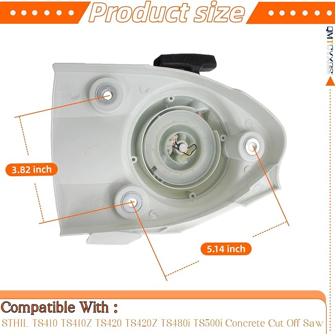 Recoil Starter for STIHL TS410 TS420 Concrete Cut Off Saw 4238-190-0300 | Replacement for TS410Z TS420Z TS480i TS500i