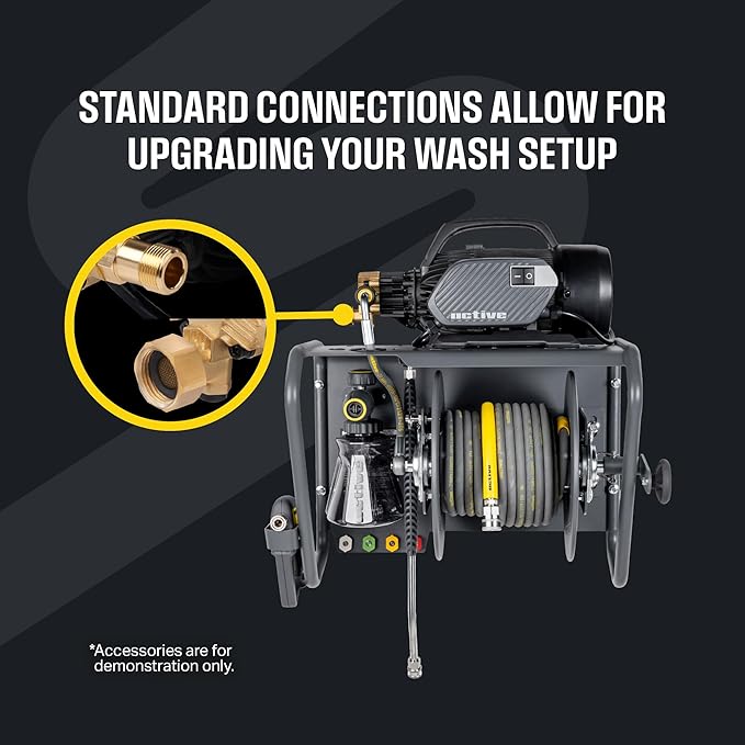 Active 2.3 Electric Pressure Washer –a 2.3 GPM high Pressure Washer for DIY at Home car wash and Professional Detailing and Other Cleaning transformations.