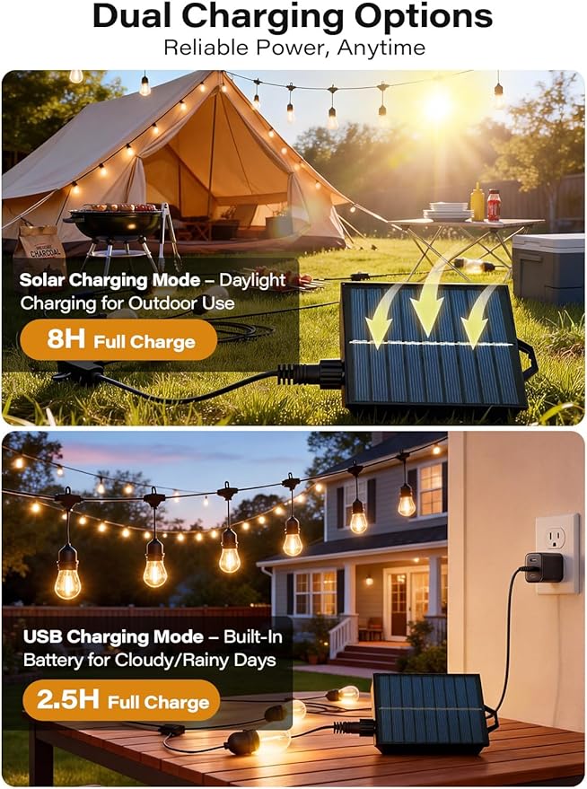 LAUSAINT HOME 12x12 Pop Up Gazebo with 50FT String Lights, Mosquito Netting, Instant One-Push Setup, Adjustable Height Outdoor Canopy Tent Shelter with Carry Bag for Patio, Backyard, Camping, Gray