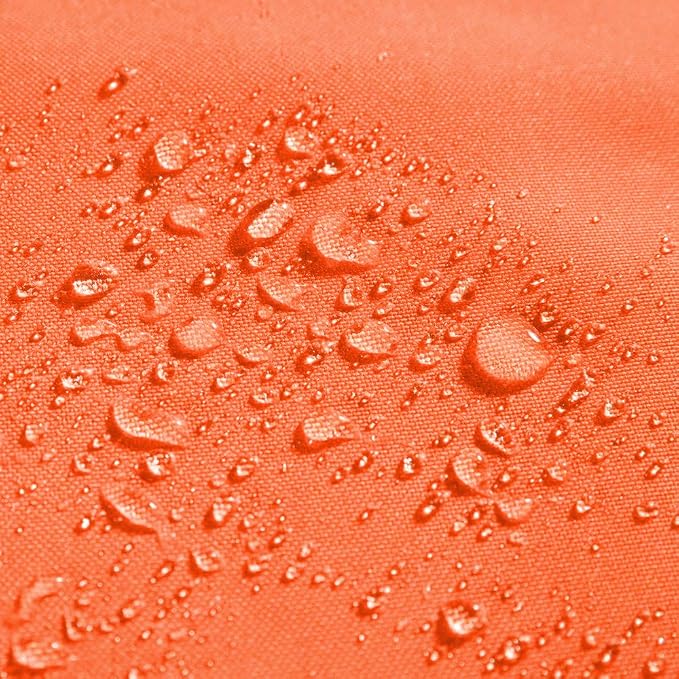 MIULEE Decorative Outdoor Waterproof Pillow Covers 16x16 Orange | Decorative Patio Furniture,Pack of 2,Accent Square Soild Throw Pillow Covers,Summer Garden Tent Couch Sofa