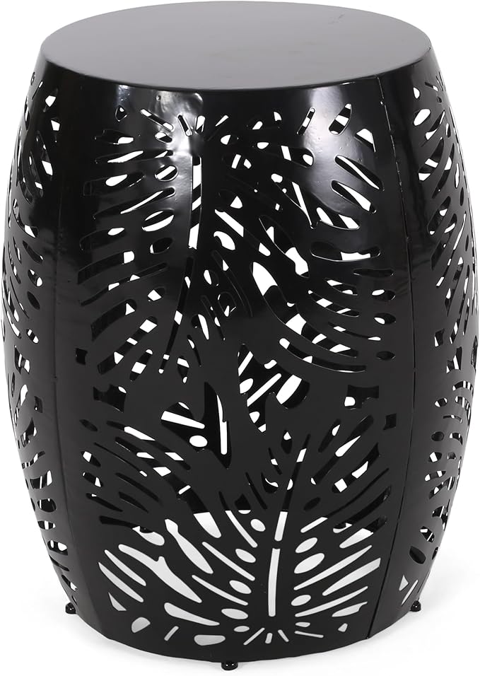 Patio Dining Table, Round, Black