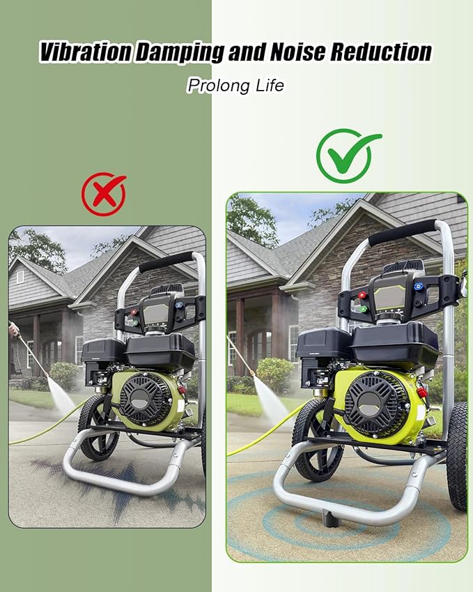 2PCS Pressure Washers Rubber Feet to Repair Frames on Gas Powered Pressure Washers Compatible with Simpson Cleaning Replace 7105468