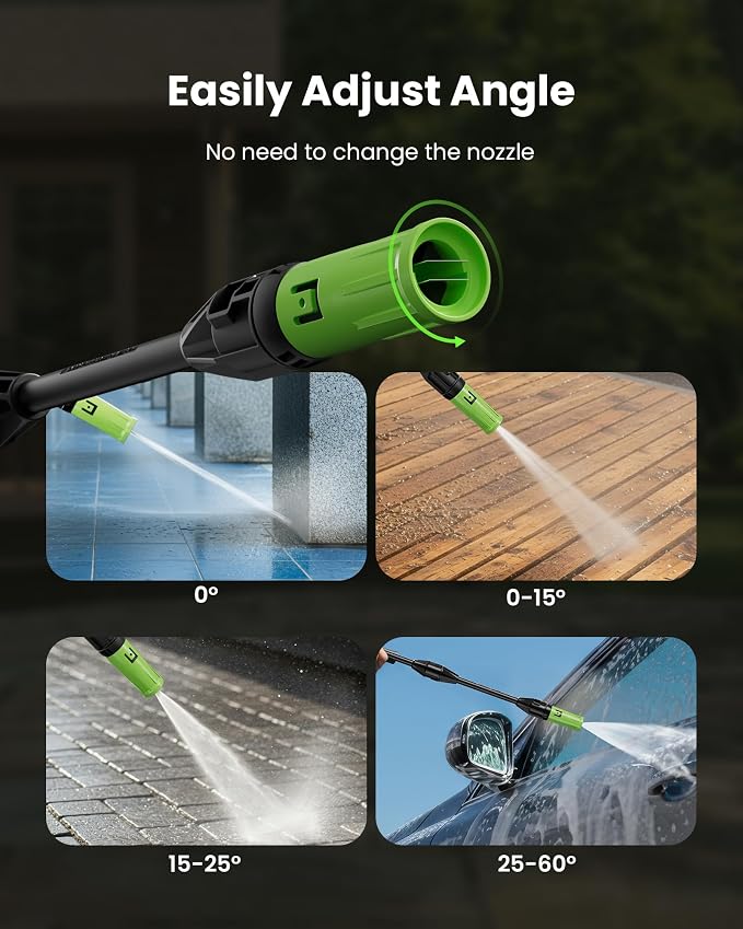 Pressure Washer, 4200 PSI 2.6 GPM Power Washer with 23FT Hose, Foam Cannon, Portable Pressure Washers Ideal for Driveway, Patio, Deck, Fence and Car Wash Home Cleaning