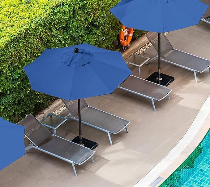 Patio Umbrella 9 ft Replacement Canopy for 8 Rib，Patio Umbrella Replacement Canopy Market Umbrella Top Fit Outdoor Umbrella Canopy（Only the top cover）