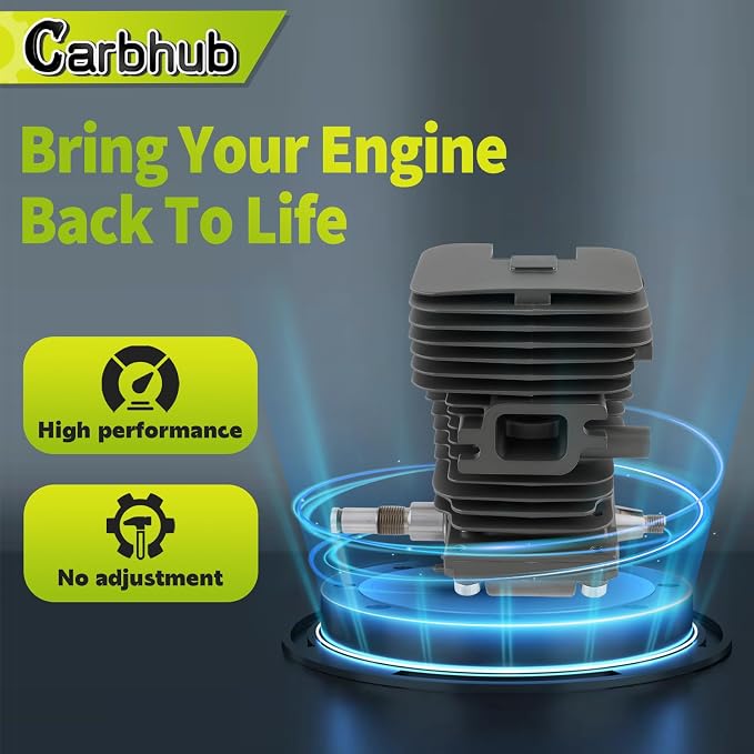 Carbhub MS180 Cylinder Piston Crankshaft for Stihl MS170 MS180 018 Chainsaw Engine Motor Cylinder Replaces 1130 020 1208, 1132 030 0402