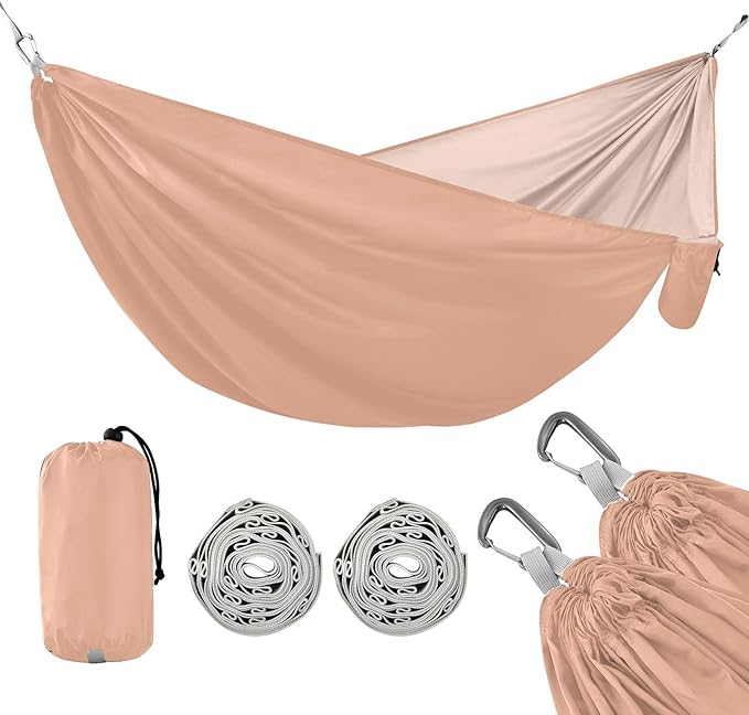 Khaki 330lb Capacity Hammocks Rope Hammock for Outside Patio Garden hamaca de Algodon para Jardin