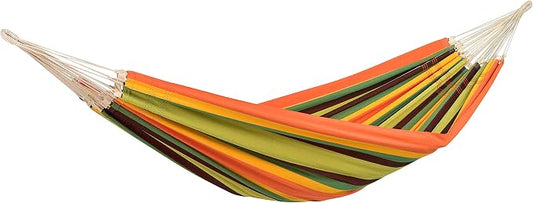 BYER OF MAINE Paradiso Hammock, Authentic Brazilian, Esmeralda, Recycled Cotton/Polyester Blend, Double, 142" L x 68" W, Holds up to 400lbs