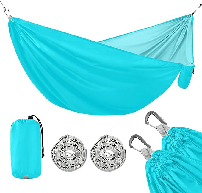 Fluorescent Blue 330lb Capacity Hammocks with Tree Straps Swing Hammock for Outside Patio Garden soporte para hamacas para adultos
