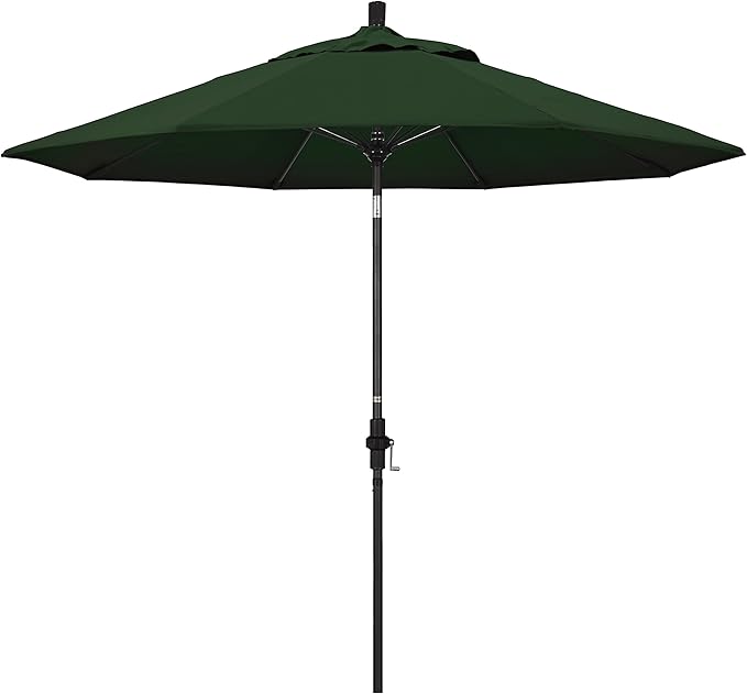California Umbrella 9' Round Aluminum Pole Fiberglass Rib Market Umbrella