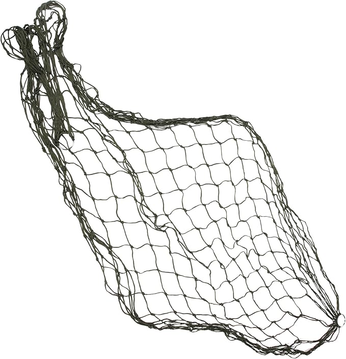 MAGICLULU Military Green Net Hammock with Thickened Nylon Rope, 240x80cm Outdoor Camping Swing with Tree Straps and Carry Bag, Portable Sleeping Hammock for Patio and Backyard Relaxation