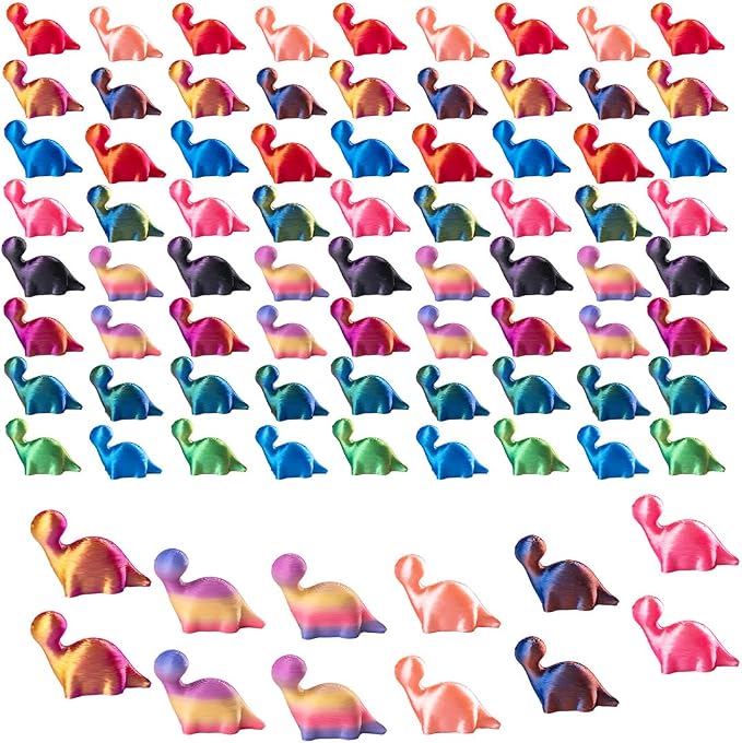 100pcs Mini 3D Printed Animals Tiny Animals Plastics Figures Miniature Little Small Dragon Figurines Bulk for Micro Fairy Garden Landscape Accessories Hide Crafts Decor Aquarium