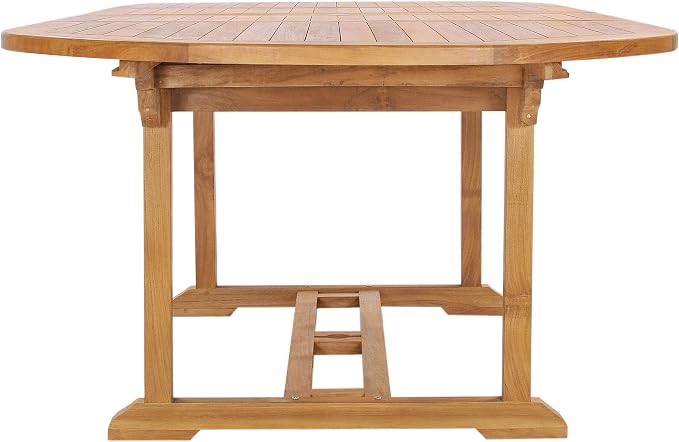 Teak Orleans Oval Outdoor Patio Double Extension Table, Made from Solid A-Grade Teak Wood