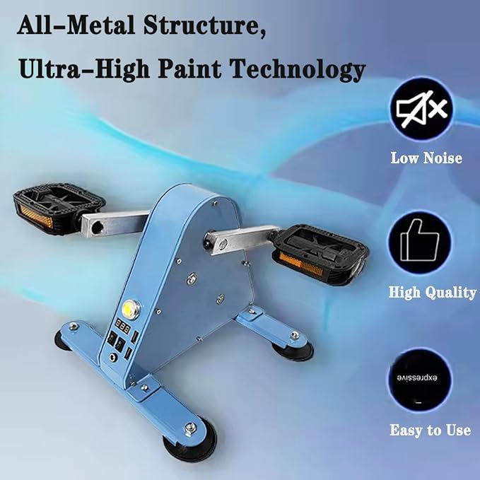 Foot Pedal Power Generator, 100W Pedal Generator, Hand Crank Generator DC 1-35V Output, Foot Pedal Generator with Double USB Interface and LED Lighting, for Household Outdoor Mobile