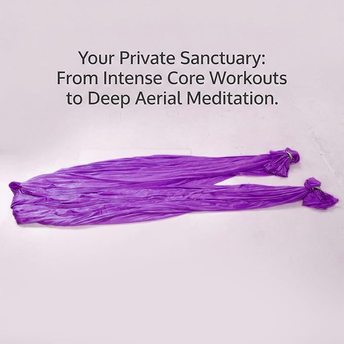 Drfeify Aerial Hammock, Polyester Swing for Fitness and Meditation, Improve Flexibility and Core Strength, 157.5x110.2 in for Home or Studio Use
