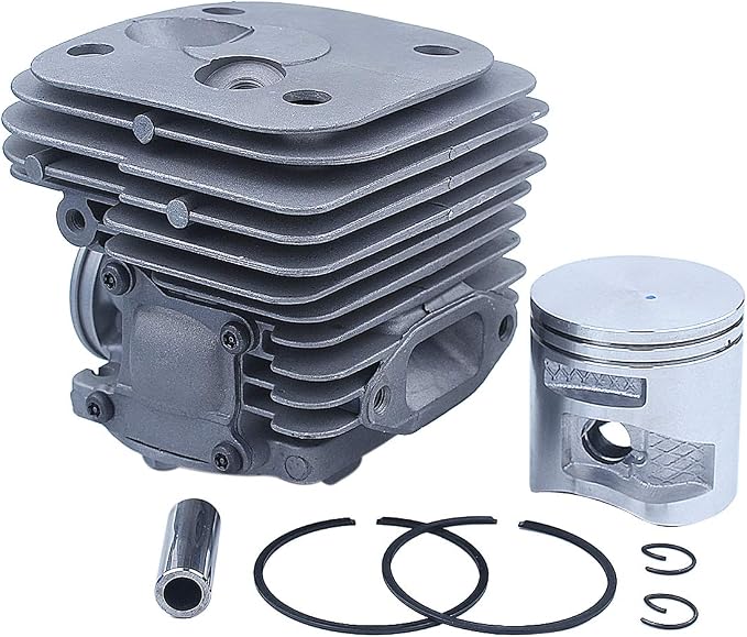 50MM Cylinder Piston Rings Kit For Husqvarna 372XP AND 365 X-TORQ Chainsaw Parts, 50MM Piston, Cylinder, 2X Piston Rings, 2XPiston Pin Clips, Piston Pin.