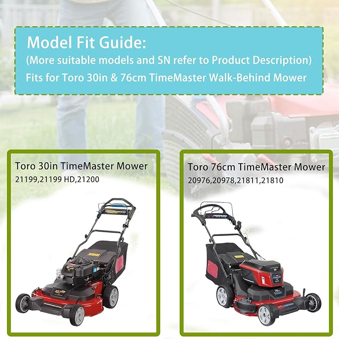 133-1998 Blade Engagement Cable, for Toro 30" TimeMaster Lawn Mowers, Fits 20976, 20978, 21199, 21199HD, 21200, 21810, 21811 Model