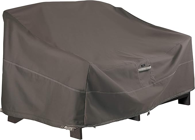Classic Accessories Ravenna Water-Resistant 66 Inch Patio Double Adirondack Cover, Outdoor Chair Covers