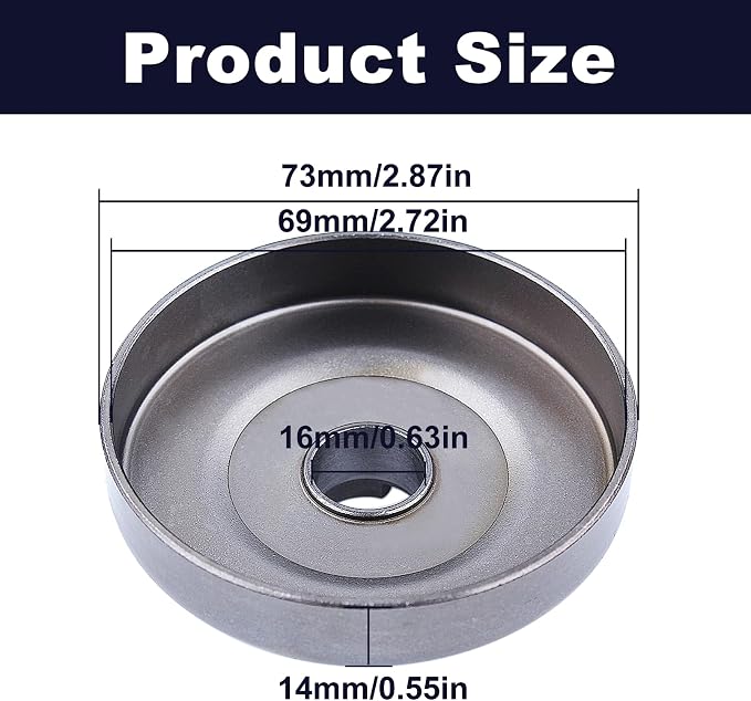 3/8" 7T Clutch Drum Bearing Kit Fit for Husqvarna 455 455 E Rancher 460 461 Jonsered CS2255 Chainsaws replace for 5372917-01 537 29 17-04