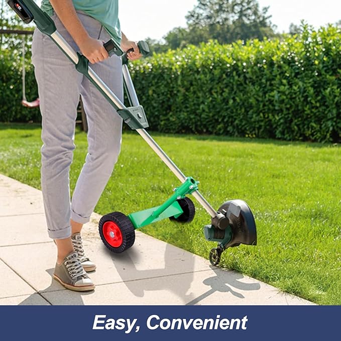 Adjustable String Trimmer Support Wheel Attachment 26mm(1 inch) and 28mm(1.1 inch) for String Trimmer