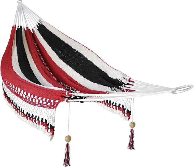 Portable Hammock Hammock for Two People, Outdoor Hammock Without Stand, Perfect for Outdoor, Indoor, Camping, Patio, Porch Includes a Woven Bag for Easy Storage and Transportation