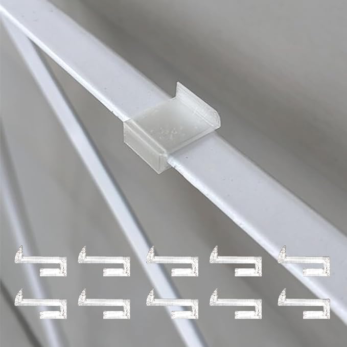 Cast Iron Patio Table Glass Retaining Clips Rim Spacer Replacement Parts for Outdoor Furniture Weather-Resistant Glass Protector Cushion Strips (Style B)
