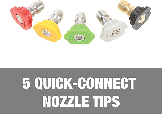Sun Joe SPX-FC34-MXT Foam Cannon for SPX Series Electric Pressure Washers 34 Oz. | 1/4" Quick Connector | 5 Quick Connect Nozzle Tips
