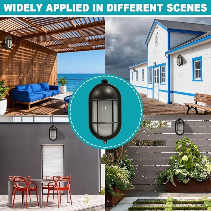 2-Pack LED Fence Light RGBCW Color Changed Deck Light Daylight Sensor IP65 Waterproof Step Lights 28w/24w/20w Outdoor Lights for Patio Backyard Stair Porch Pool Dusk Dawn Outdoor Flood Lights