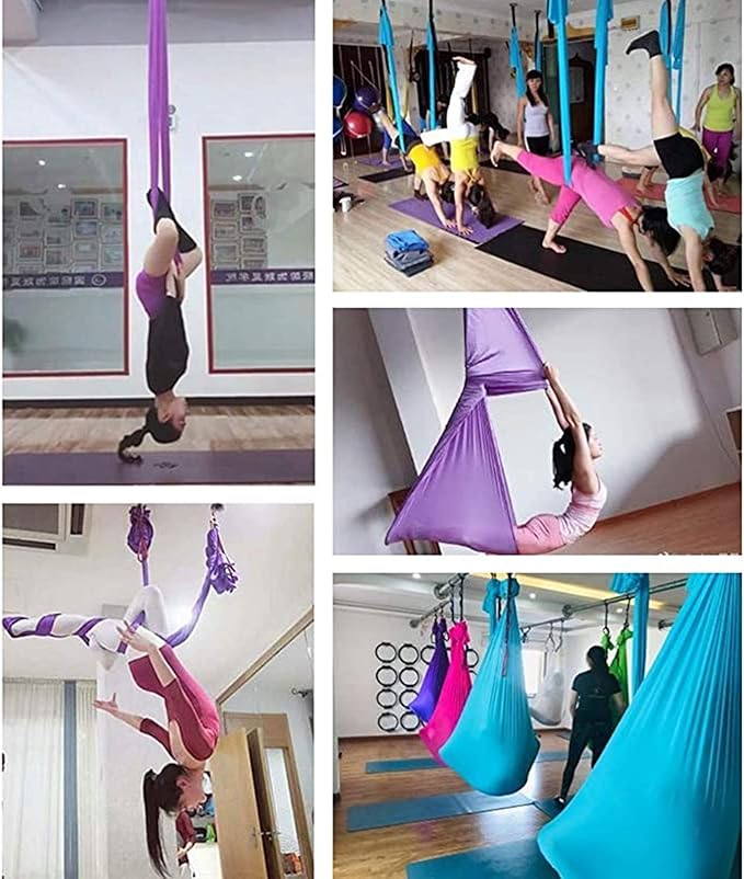 Elastic Therapy Swing Sensory Hammock for Child Kids Adult Autism ADHD and Aspergers Outdoor Indoor Up to 200kg (Color : Purple, Size : 150 x 280 cm)