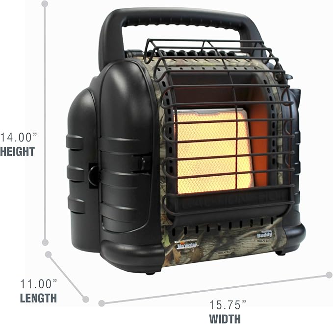 Mr. Heater MH12B Hunting Buddy Space Heater, Regular, Camouflage