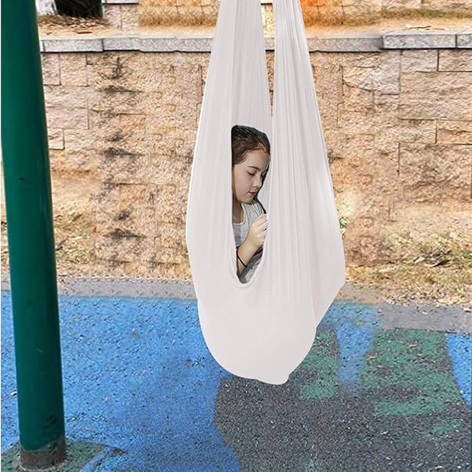 Therapy Swing for Adults Sensory Swing for Kids Indoor Outdoor Soothing Calming Snuggle Hammocks Durable Fabric Swing for Autism ADHD Aspergers