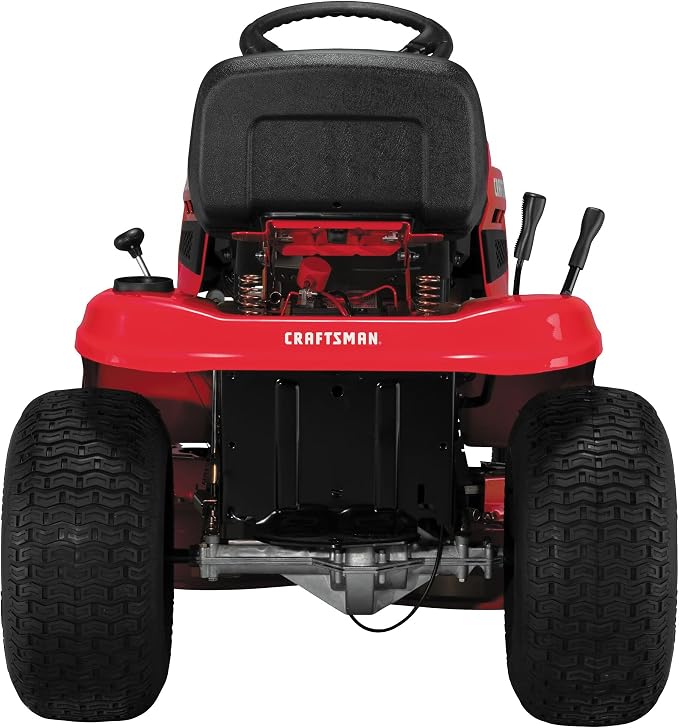 CRAFTSMAN 36" Gas Riding Lawn Mower with 11.5 HP* Briggs and Stratton Single-Cylinder Engine, Gas Lawn Tractor with 7-Speed Transmission, Red/Black (13AC77XYA93)