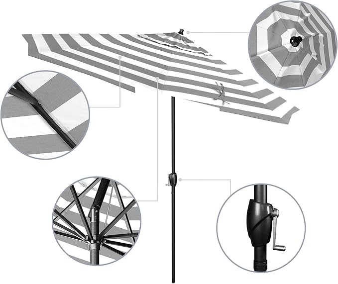 California Umbrella 9' Rd Aluminum Patio Umbrella