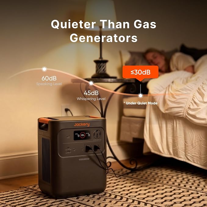 Jackery HomePower 3600 Pro Max Portable Power Station (2-Pack) with MTS & 40A Charging Cable, 4000W 120V/240V AC Output, 7168Wh LFP Battery, Expandable to 21kWh, Essential Home Backup for Outages
