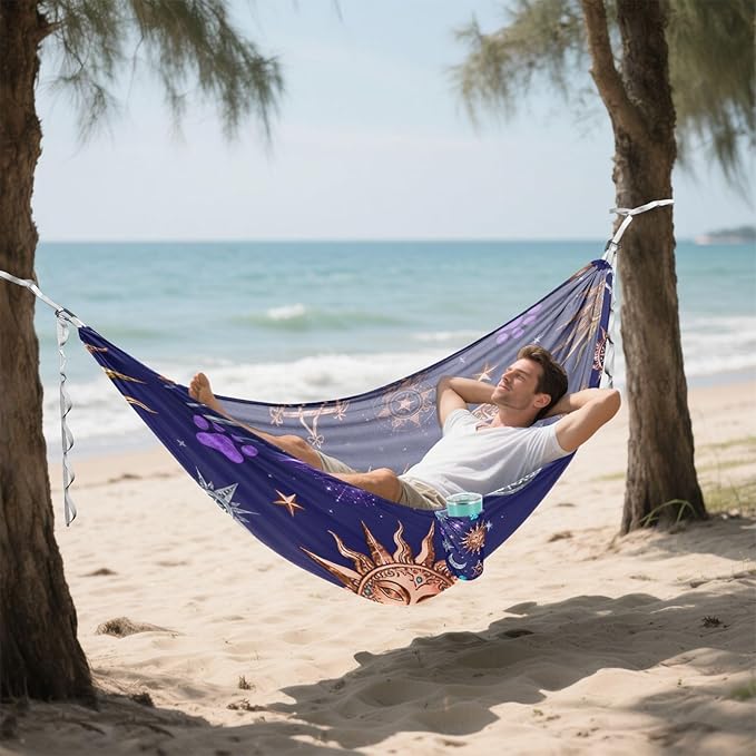 Celestial and Pet Camping Hammock Fabric for Outside Patio Garden